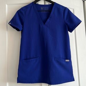 FIGS Royal Blue Scrub Top